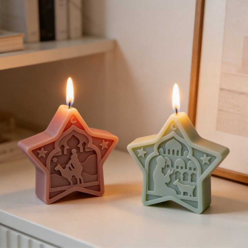 mosque candle mold soft star m - Art Craft Show のレビューと価格