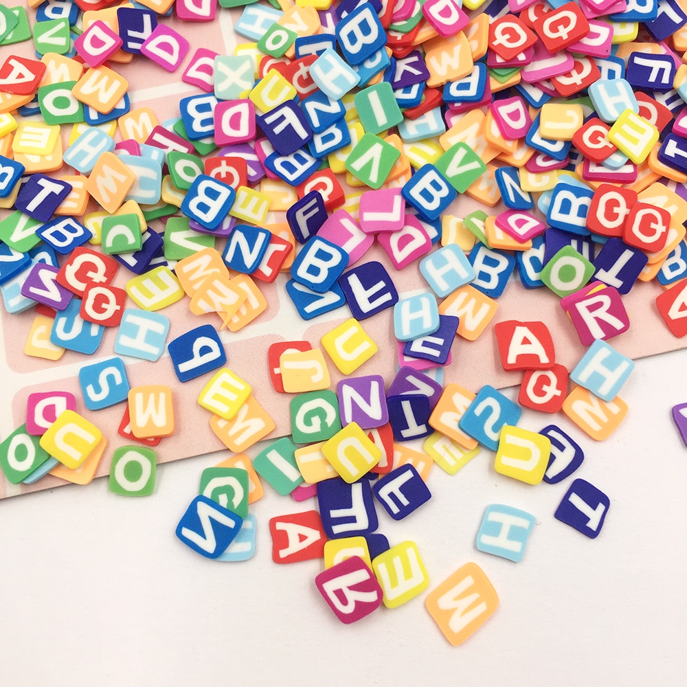 50g/lot 5mm Square Letters Sli - Letter S Art Craft のレビューと価格