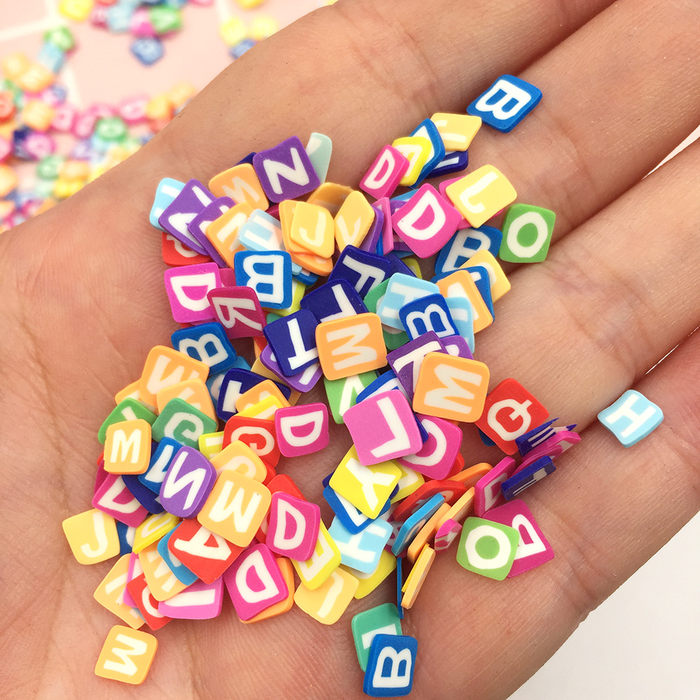 50g/lot 5mm Square Letters Sli - Letter S Art Craft のレビューと価格
