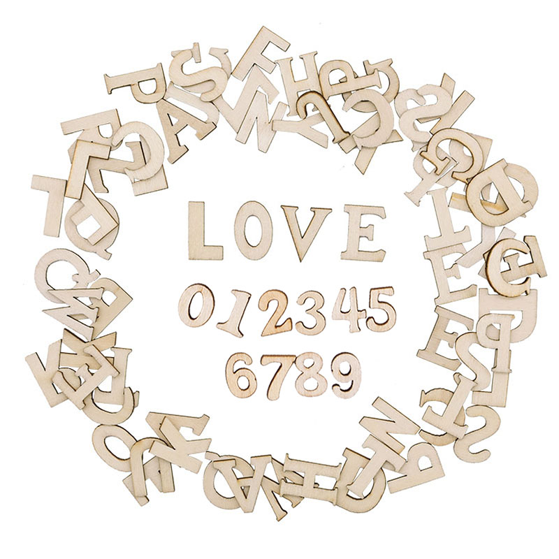 100pcs Wood English Alphabet D - Letter S Art Craft のレビューと価格