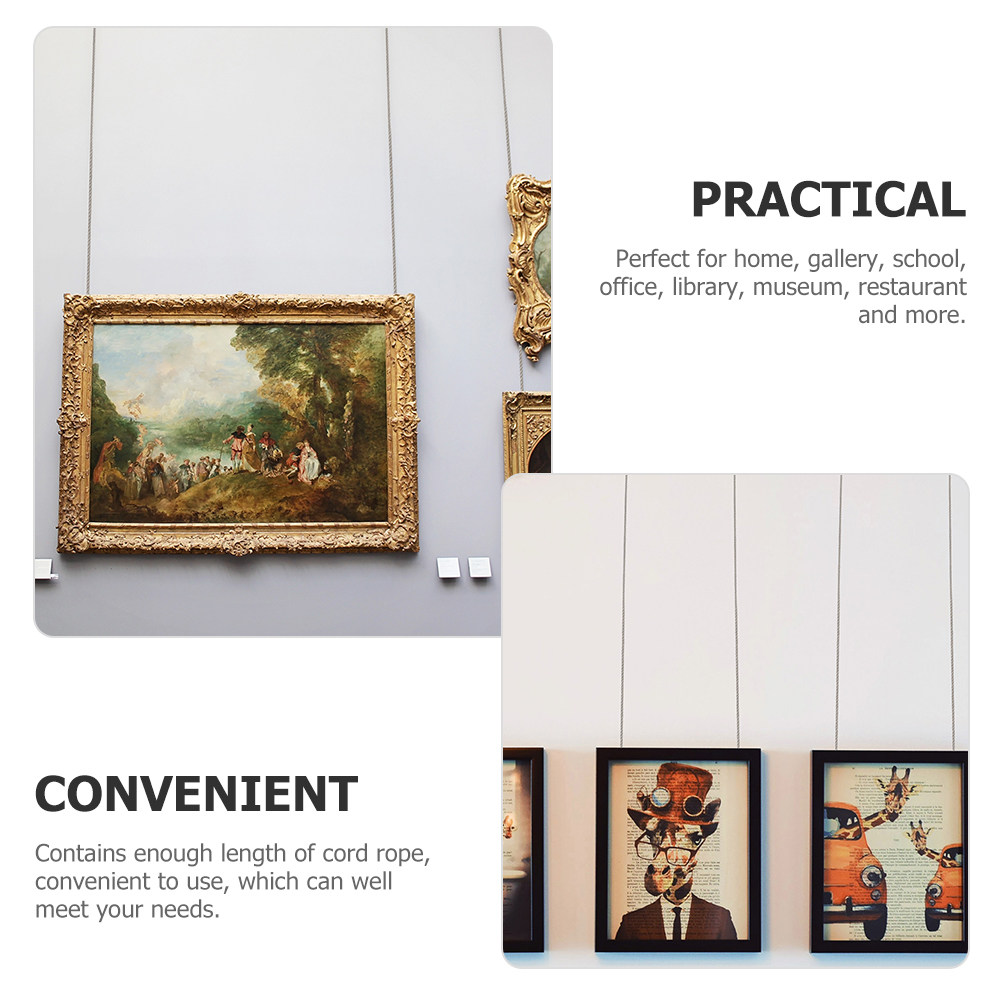4Sets Picture Hanger Steel Wir - Art Craft Gallery のレビューと価格