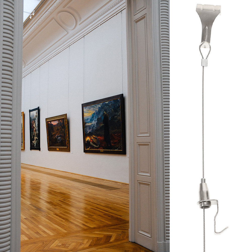 4Sets Picture Hanger Steel Wir - Art Craft Gallery のレビューと価格