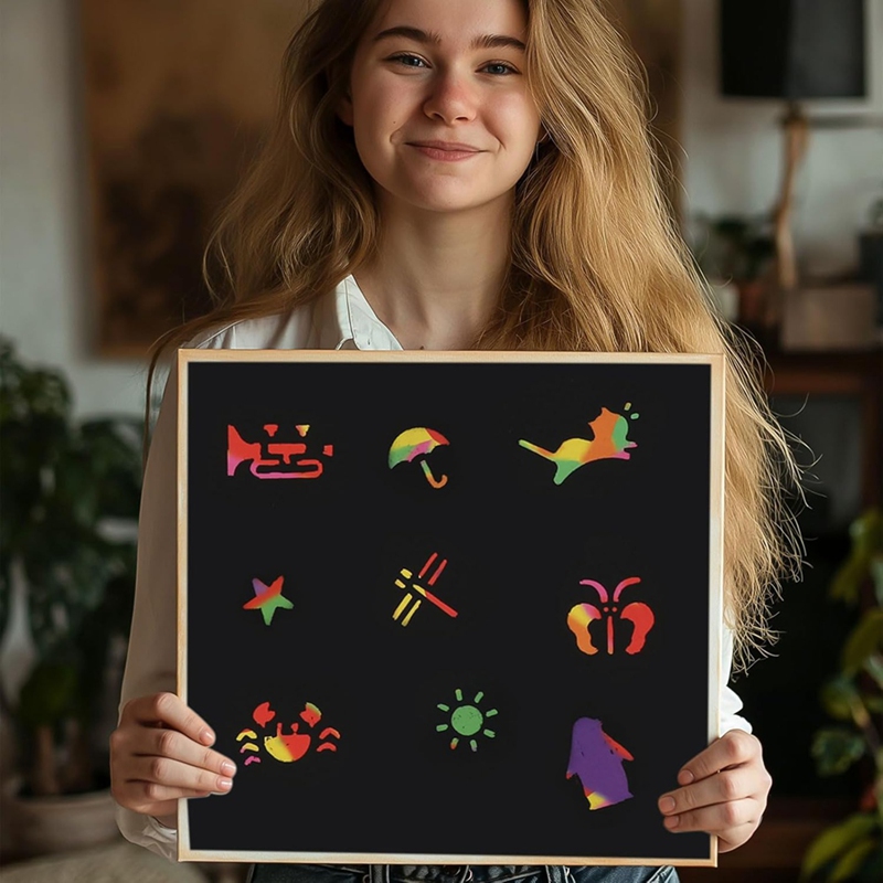 Scratch Paper Art Set, Black C - Art Craft Kit のレビューと価格