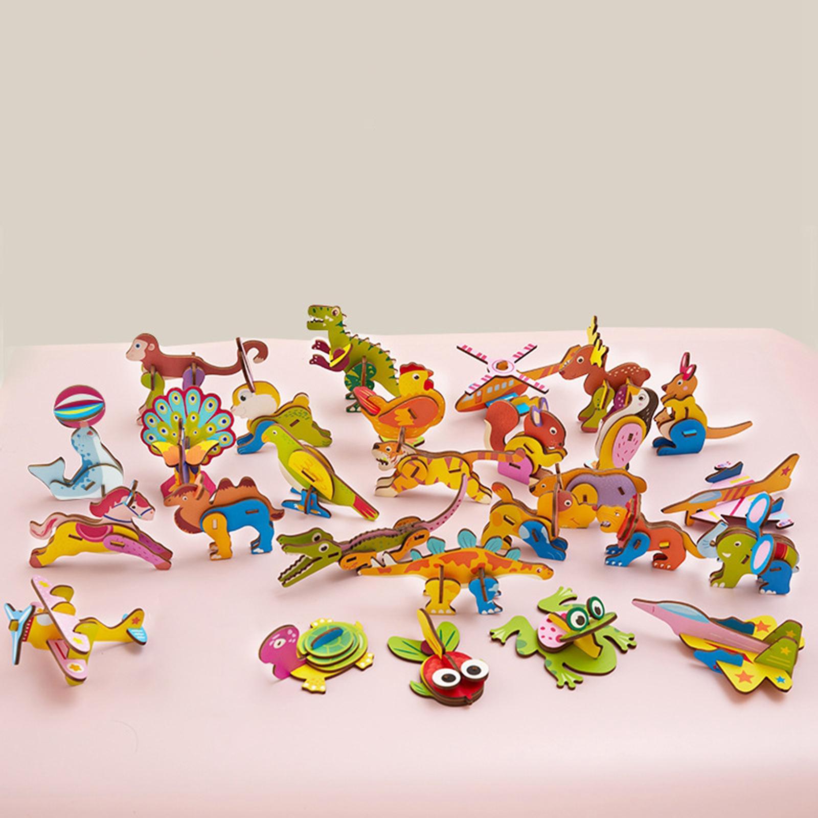 3D Cartoon Wooden Insert Puzzl - Art Craft For Kindergarten のレビューと価格