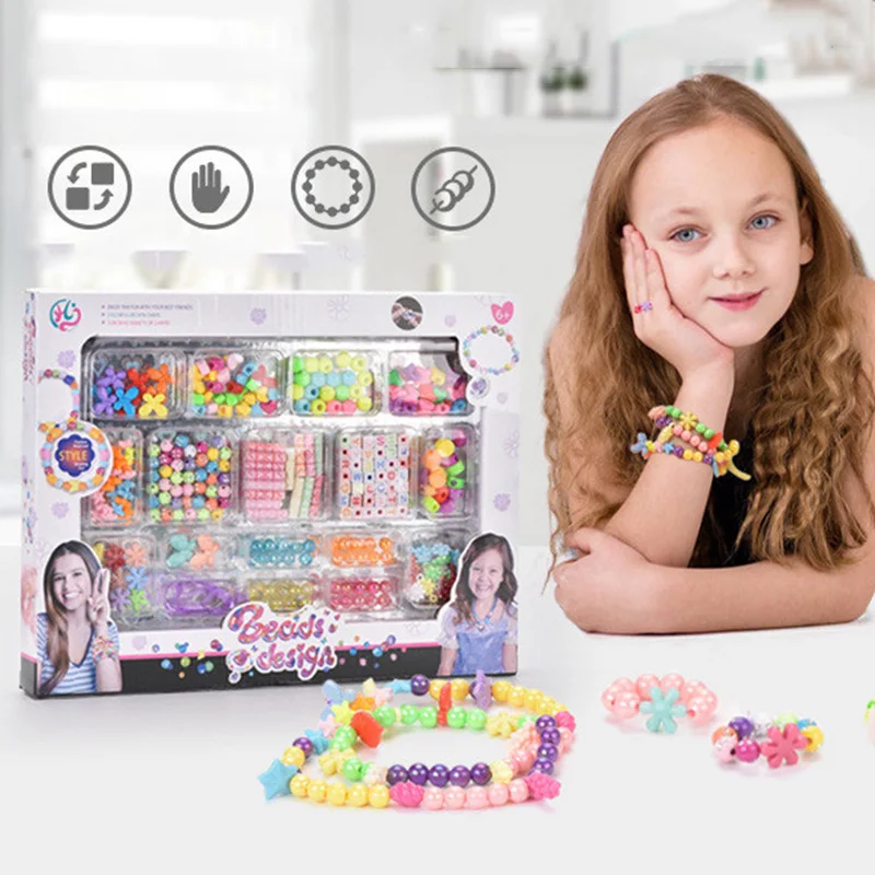 Girls DIY Bead Set Jewelry Mak - Art Craft Kits For Kids のレビューと価格