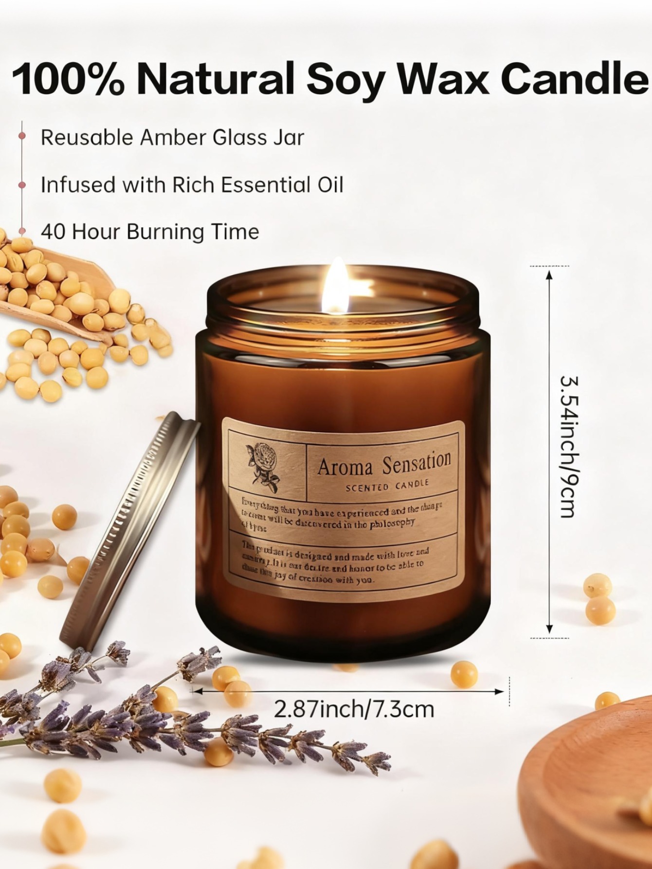 Natural soy wax aromatherapy c - Soy Candle Fragrance Oil のレビューと価格