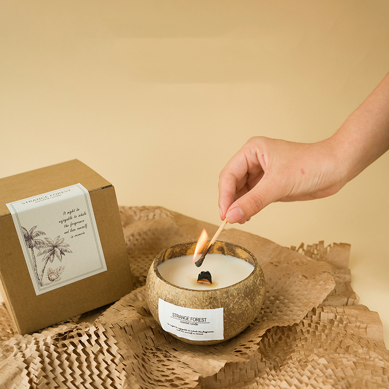 Coconut Shell Aromatherapy Can - Soy Candle Fragrance Oil のレビューと価格