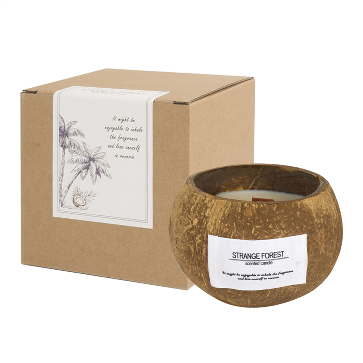 Coconut Shell Aromatherapy Can - Soy Candle Fragrance Oil のレビューと価格