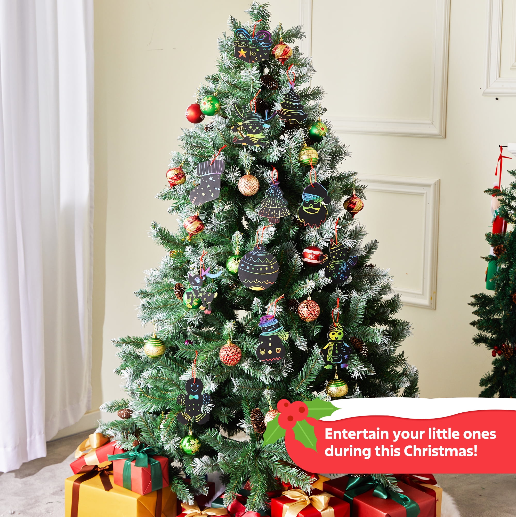 Joyfy 72 Pcs Christmas Scratch - Art Craft Kits For Kids のレビューと価格