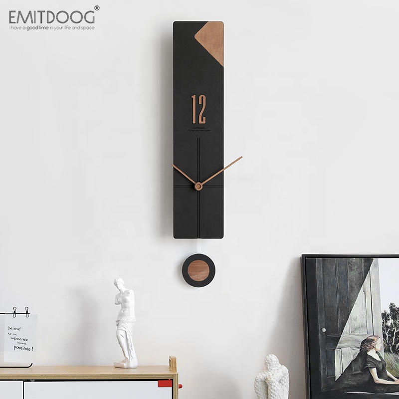 Black Pendulum  Wall Clock Bed - Art Craft India のレビューと価格
