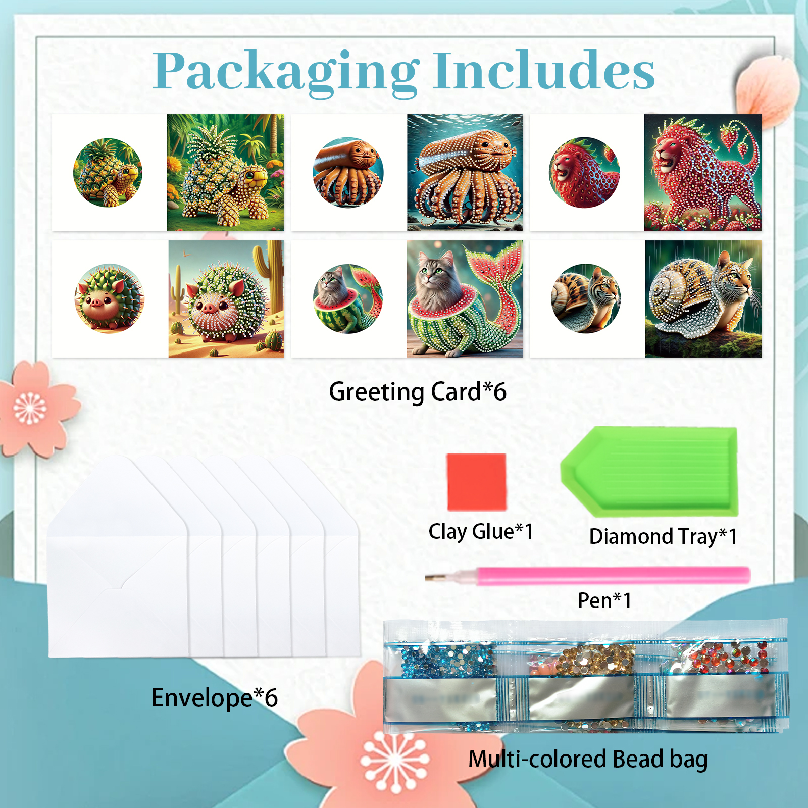 6Pcs Diamond Art Painting Gree - Art Craft Kit のレビューと価格