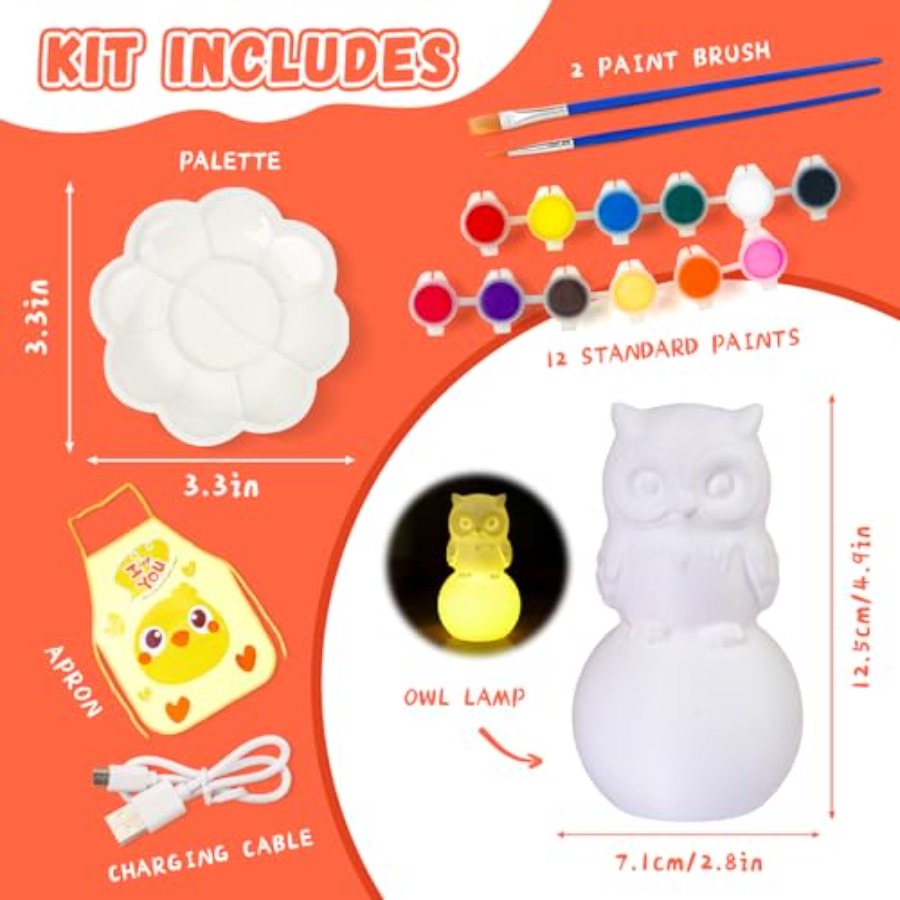 Paint Your Own Lamp Kit, Arts  - Art Craft Kit のレビューと価格