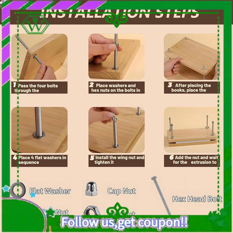 Reliable-Kits Wooden Book Pres - Bookbinding Supply Kit のレビューと価格