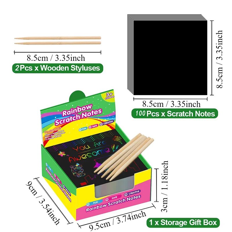 Many Creative Scratch Art Card - Art Craft Stick のレビューと価格