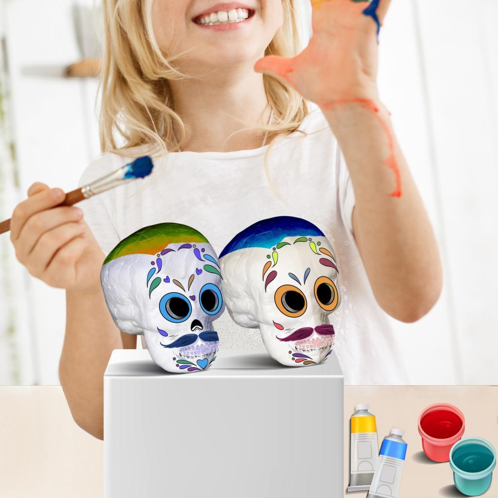 Moldable Craft Foam Skull Shap - Art Craft For Kindergarten のレビューと価格