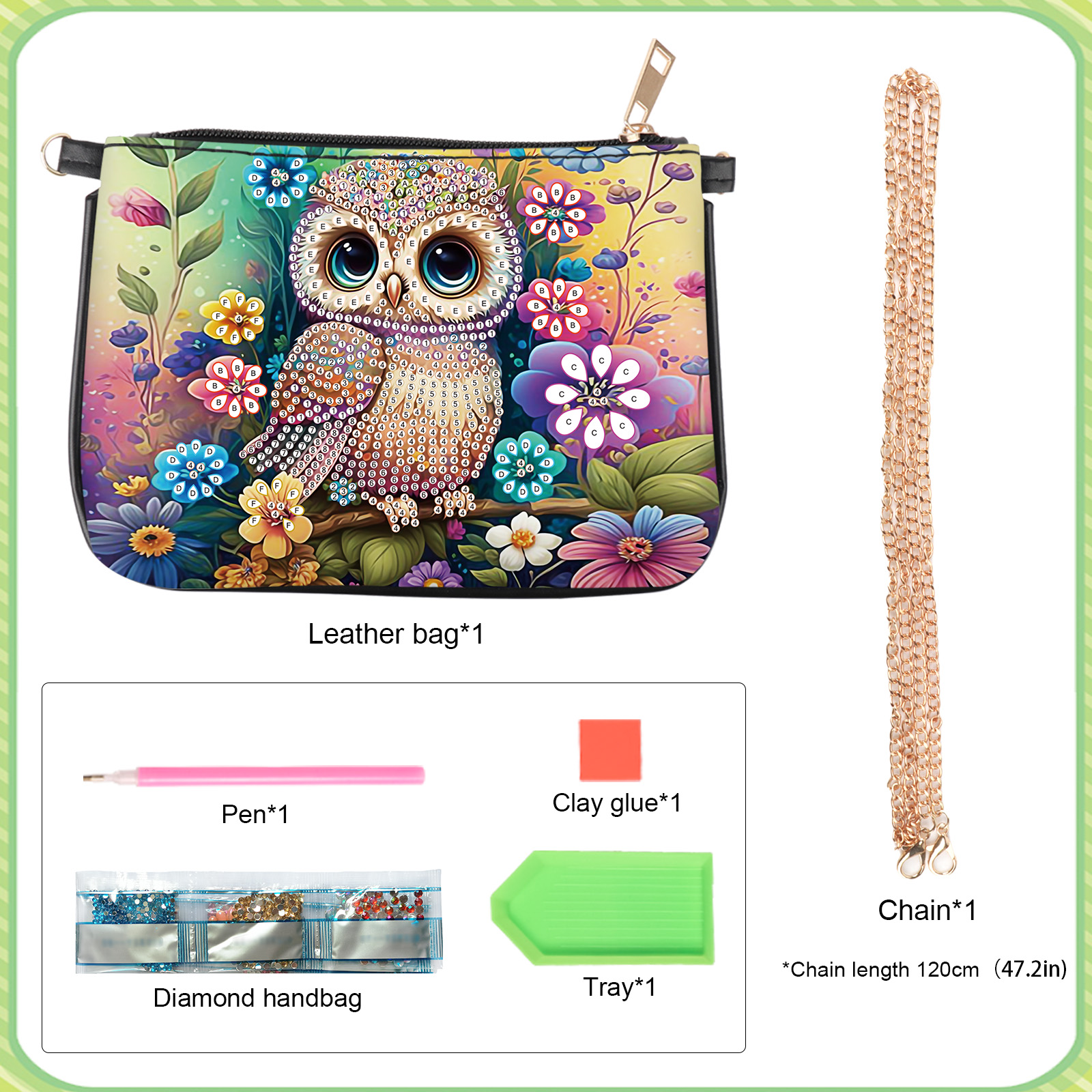 Colorful Owl Diamond Art Paint - Art Craft Kit のレビューと価格