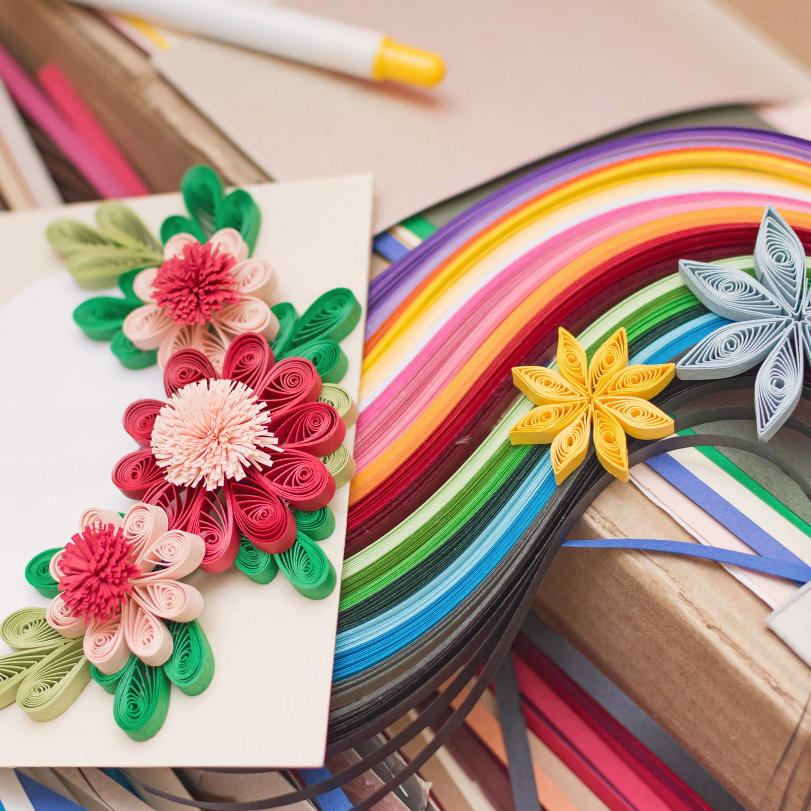 600/840pcs Quilling Strips Pap - Quilling Paper Strips のレビューと価格