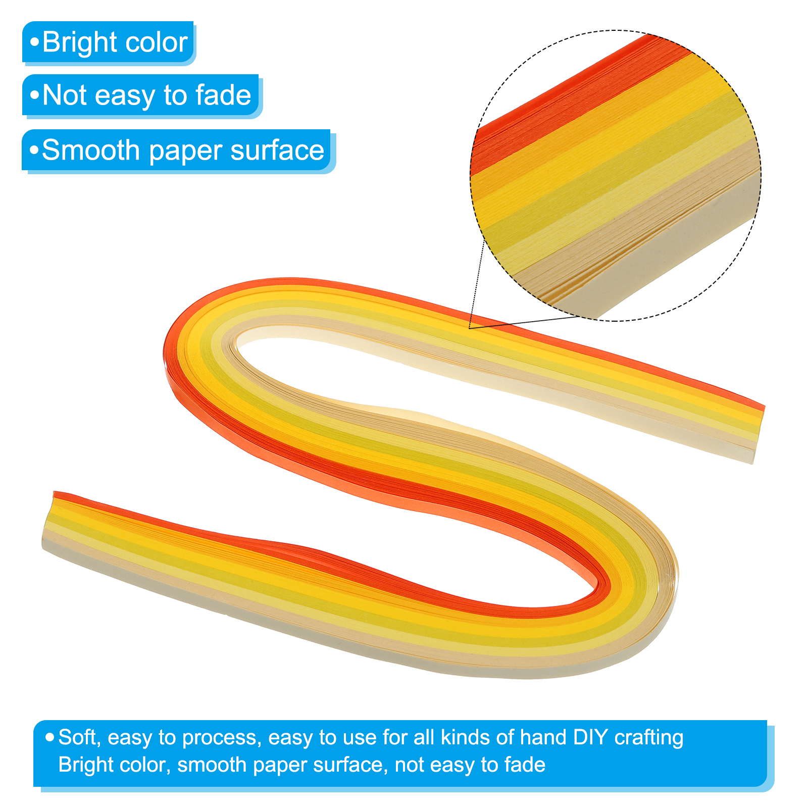 600/840pcs Quilling Strips Pap - Quilling Paper Strips のレビューと価格