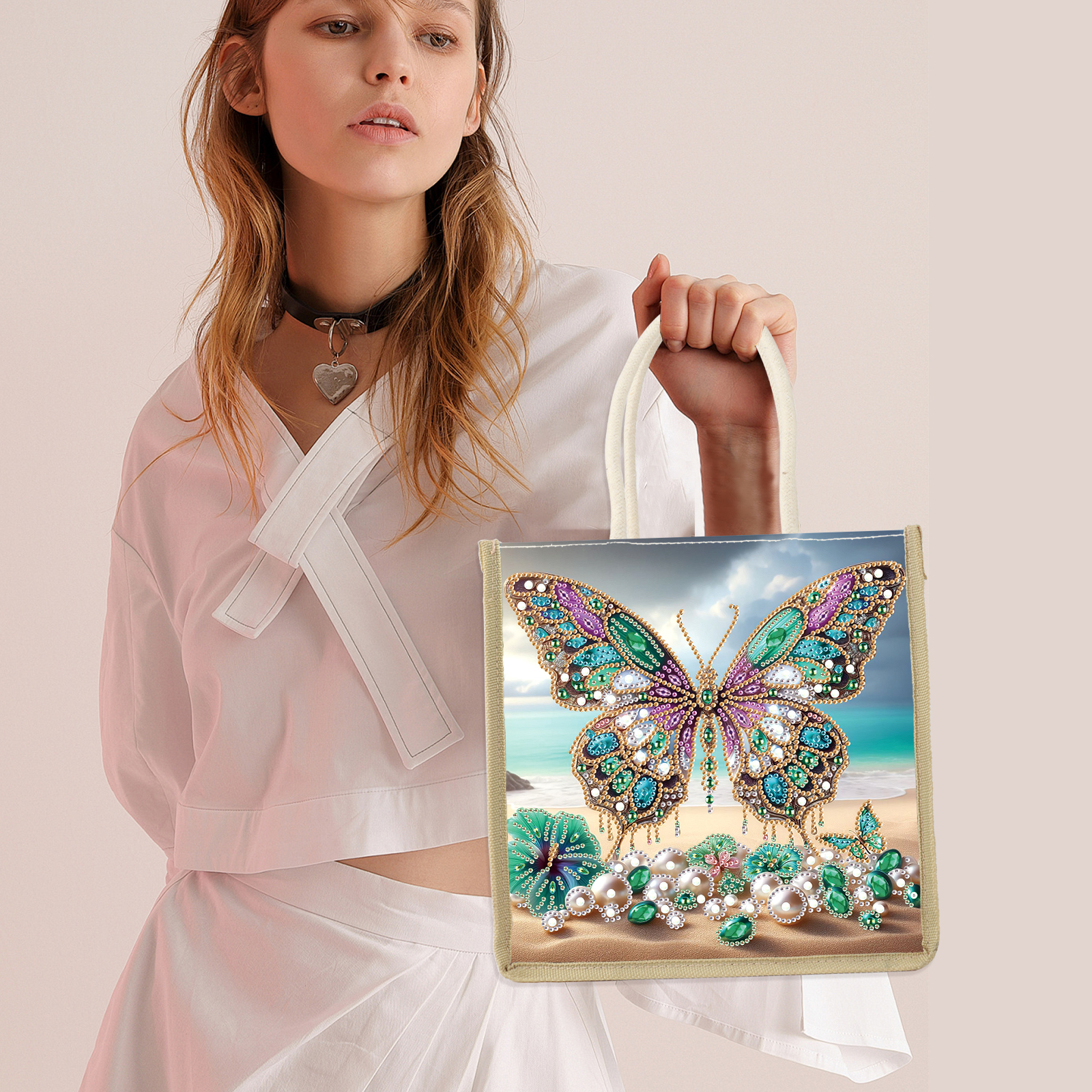Diamond Art Painting Handbag K - Art Craft Kit のレビューと価格