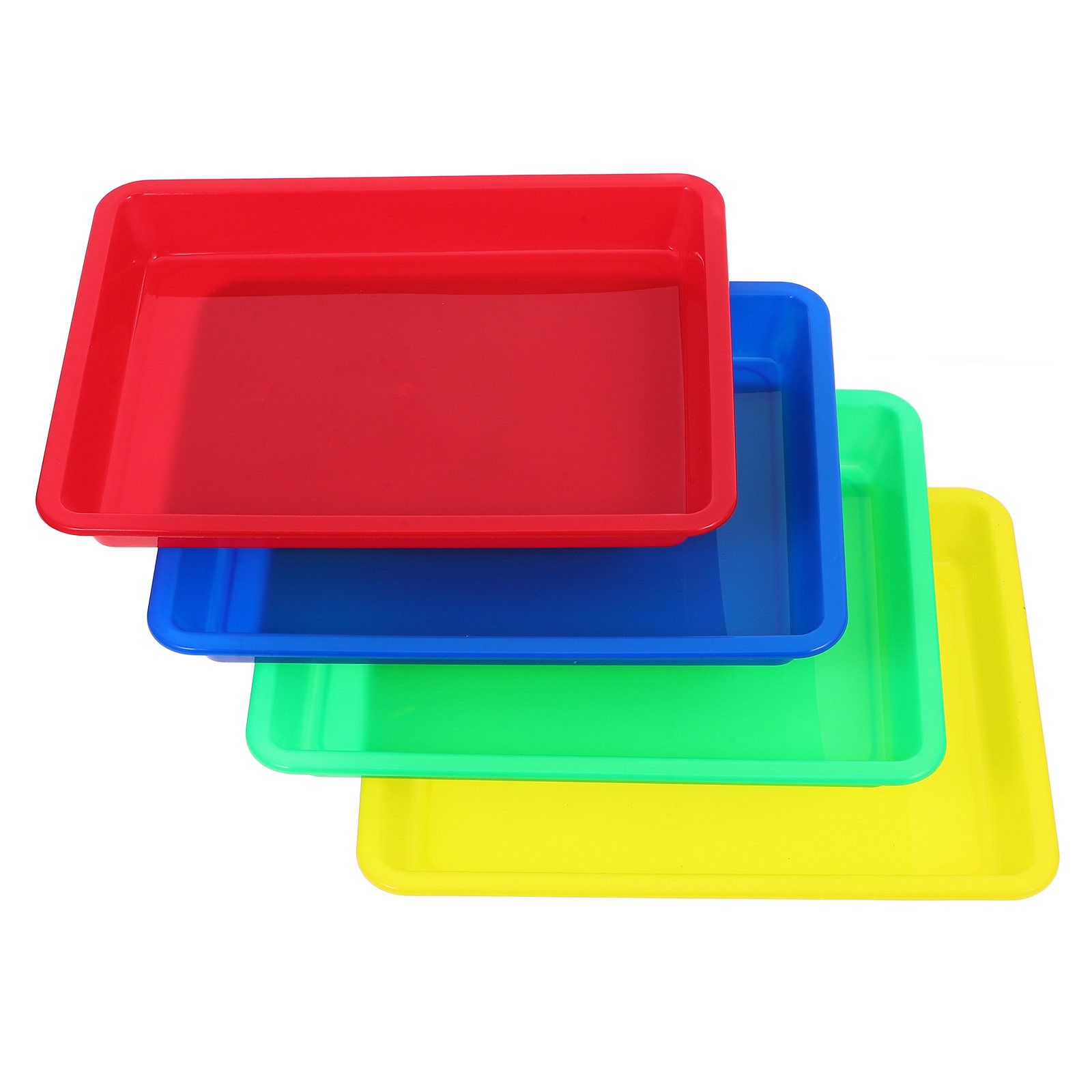 4Pcs Sleek Colorful Plastic Tr - Art Craft For Preschool のレビューと価格