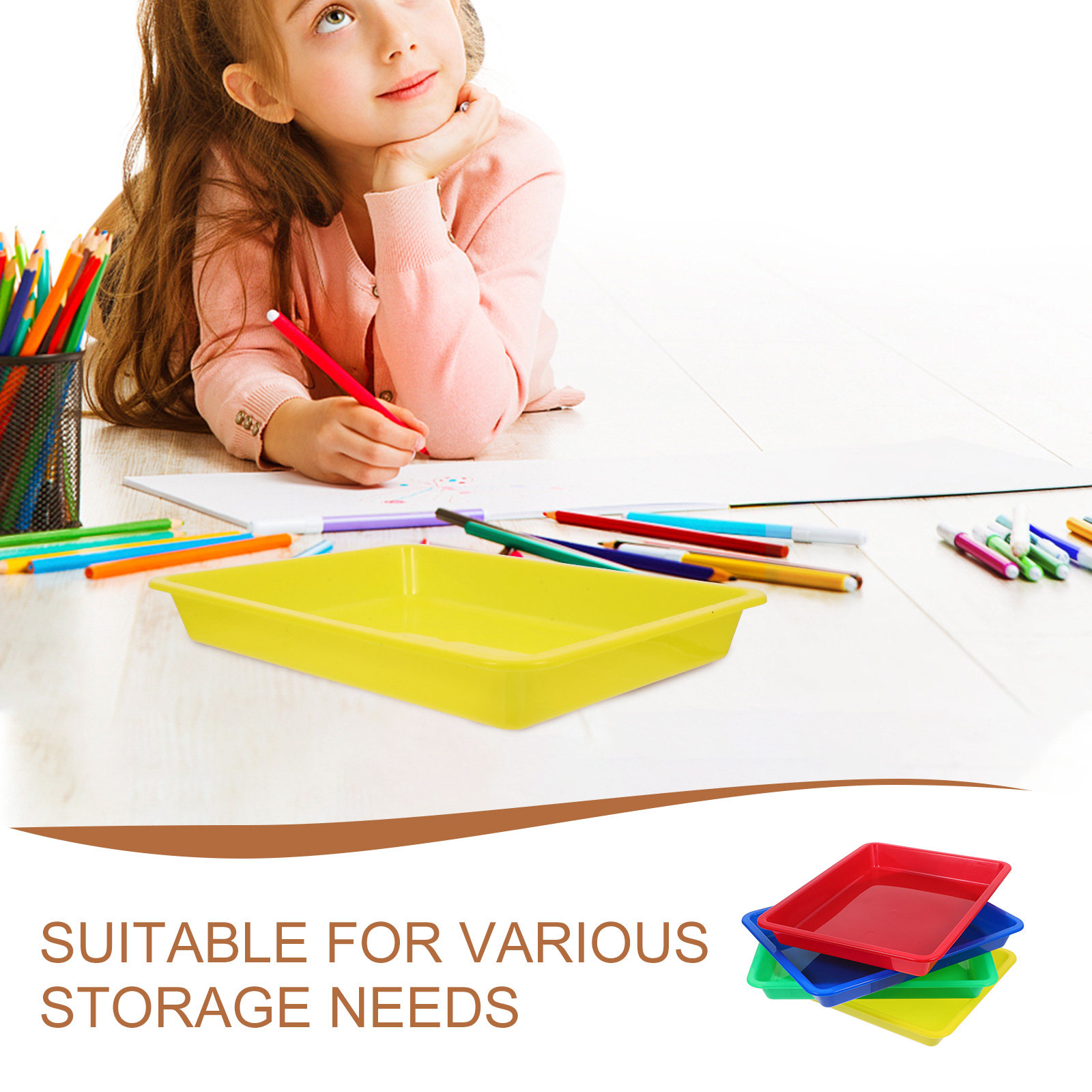 4Pcs Sleek Colorful Plastic Tr - Art Craft For Preschool のレビューと価格