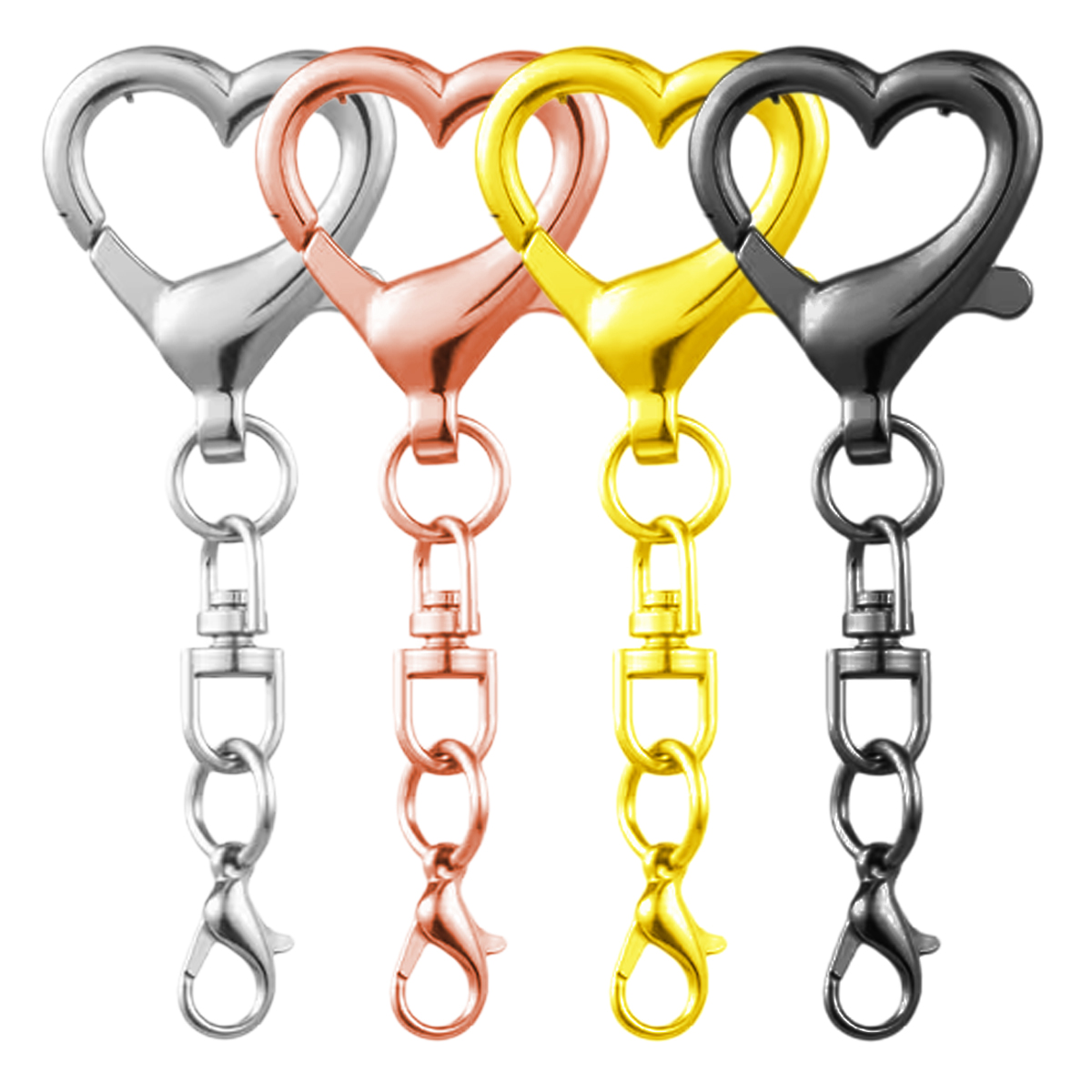5/15/30Pcs Heart Shaped Swivel - Art Craft Ideas のレビューと価格