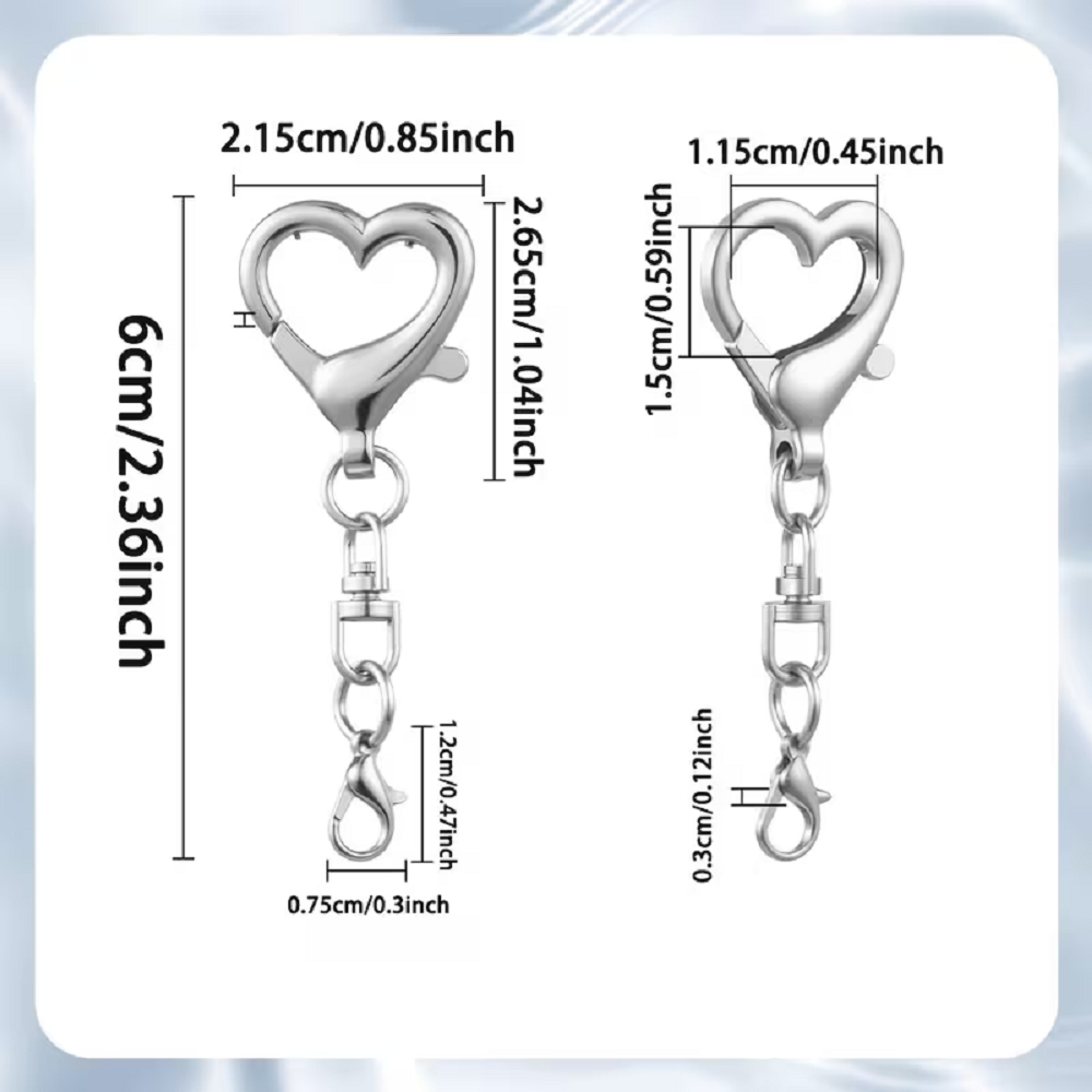 5/15/30Pcs Heart Shaped Swivel - Art Craft Ideas のレビューと価格
