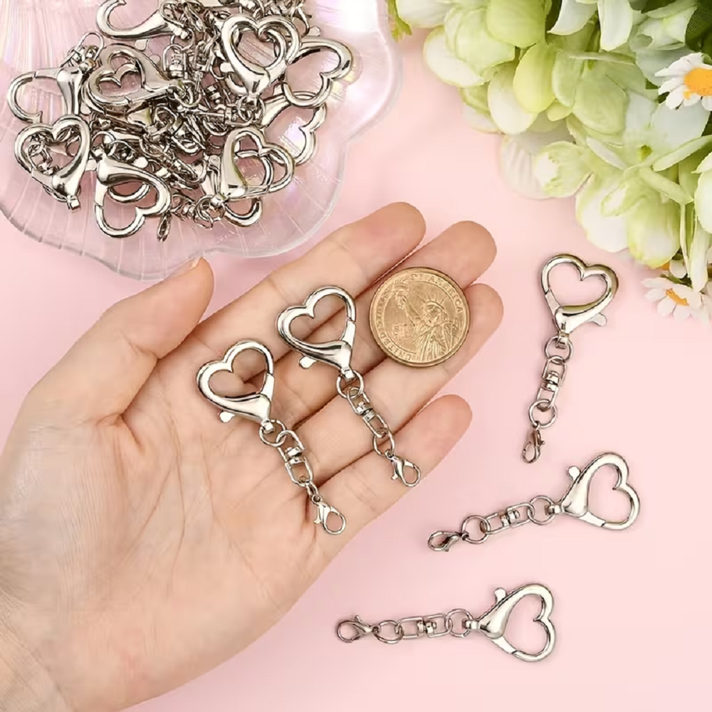 5/15/30Pcs Heart Shaped Swivel - Art Craft Ideas のレビューと価格
