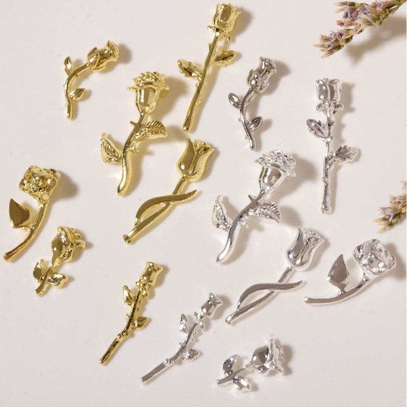 10Pcs 3D Rose Nail Art Ornamen - Art Craft Show のレビューと価格