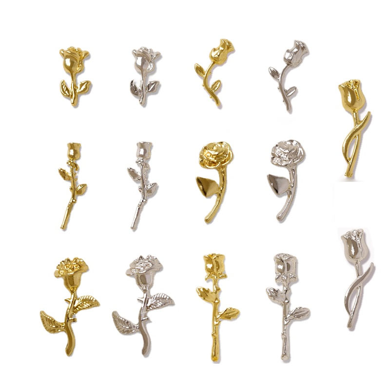 10Pcs 3D Rose Nail Art Ornamen - Art Craft Show のレビューと価格