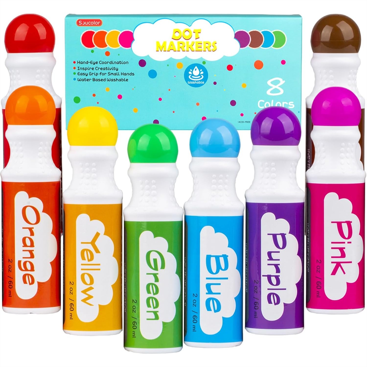 Dot Markers for Toddlers 8 Col - Art Craft For Preschool のレビューと価格