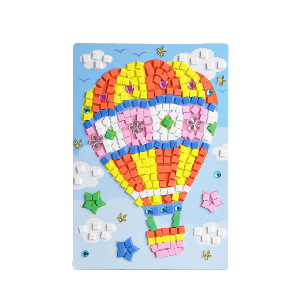 6Pcs DIY Mosaic Stickers for K - Art Craft For Kindergarten のレビューと価格