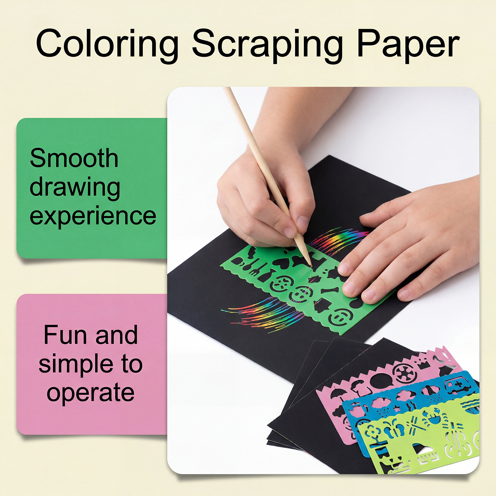 Color Coated Paper, Clear & Ea - Art Craft Kids のレビューと価格