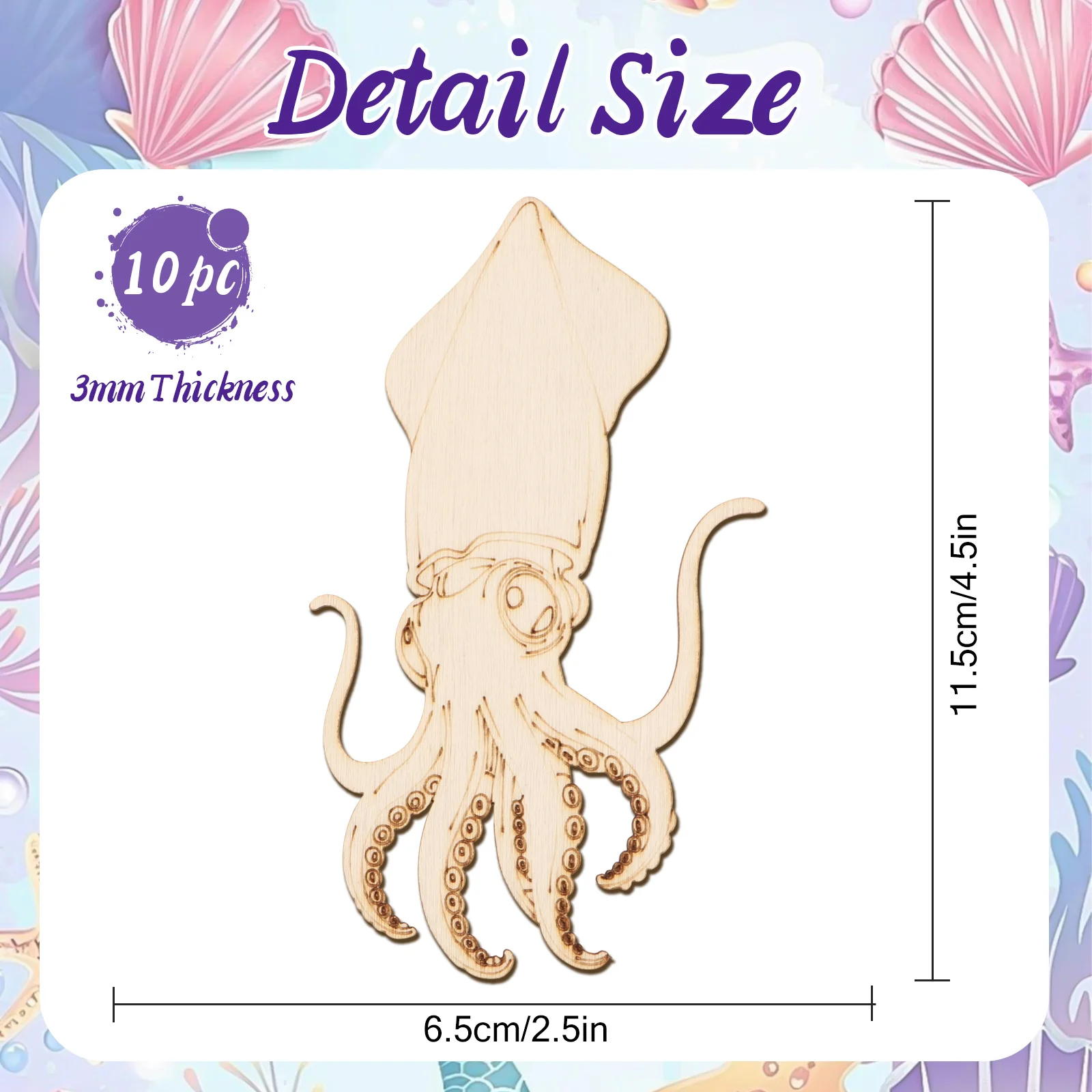10pcs/set Unfinished Wood Craf - Art & Craft Voucher Code のレビューと価格