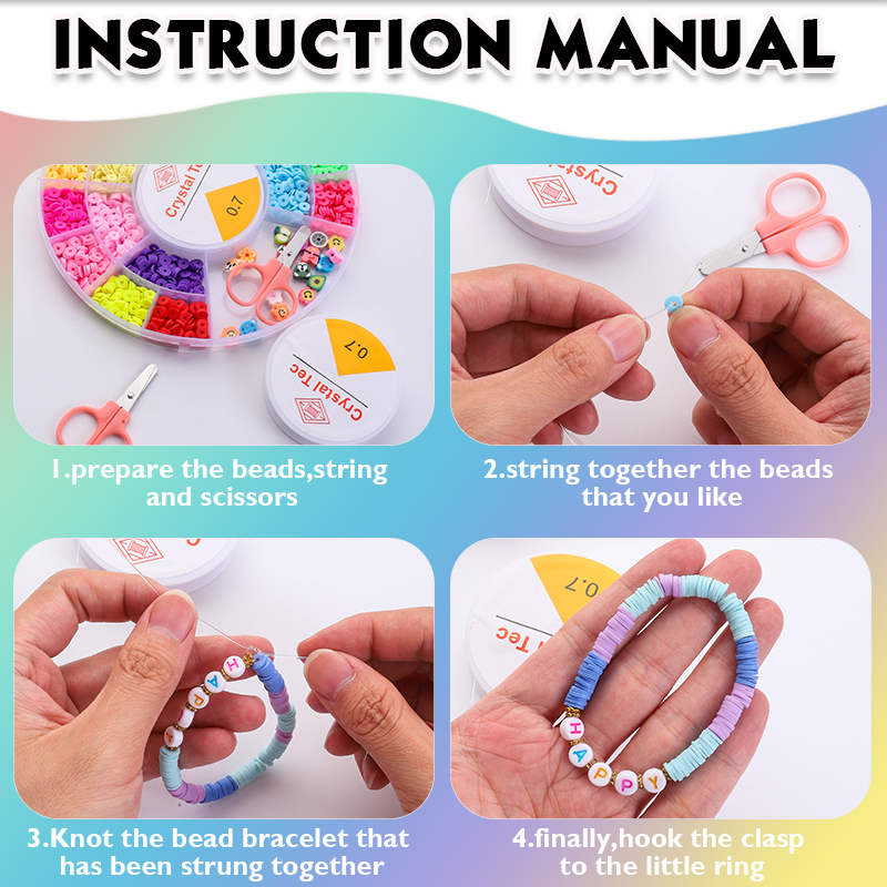 Clay Beads Bracelet Making Kit - Letter S Art Craft のレビューと価格