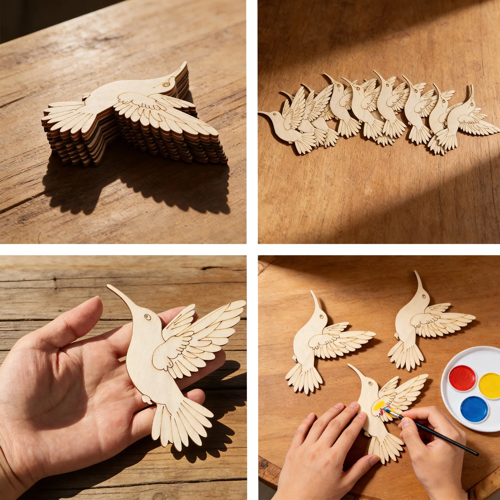 10pcs Unfinished Wood Animal B - Art & Craft Voucher Code のレビューと価格