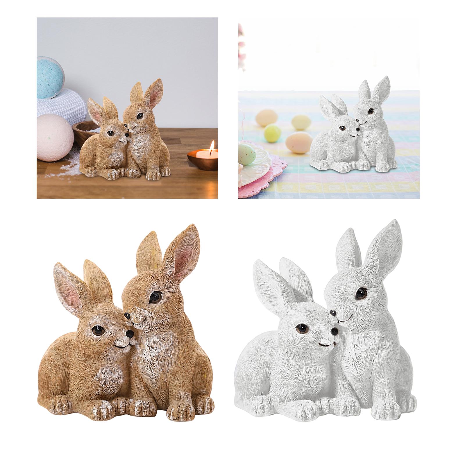Rabbit Statue Easter Decoratio - Art Craft Rabbit のレビューと価格