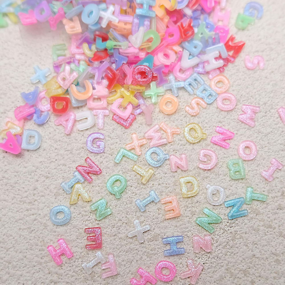 100pcs Mix Letter Nail Art Cha - Letter S Art Craft のレビューと価格