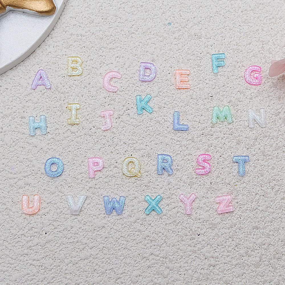 100pcs Mix Letter Nail Art Cha - Letter S Art Craft のレビューと価格