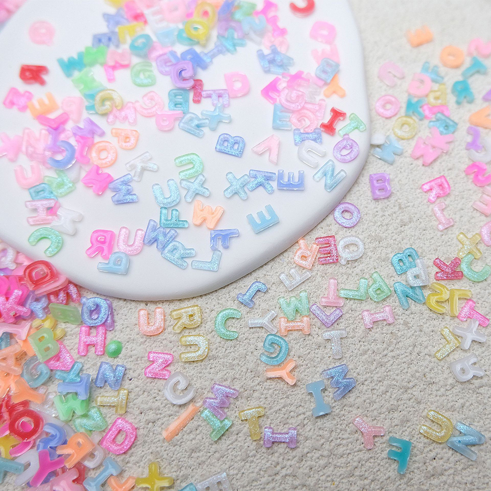 100pcs Mix Letter Nail Art Cha - Letter S Art Craft のレビューと価格
