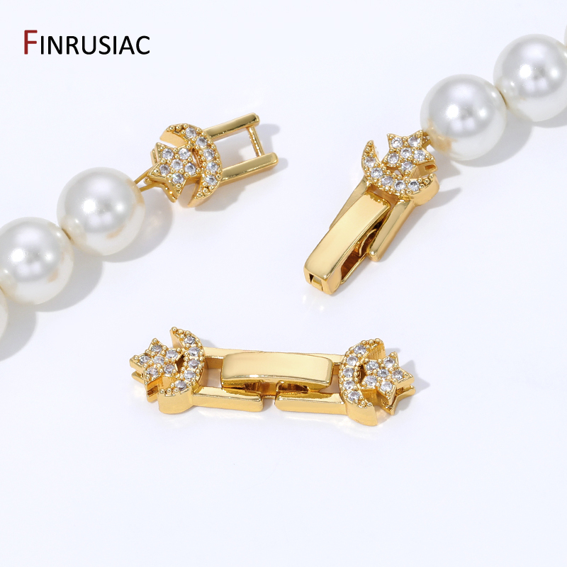 18K Gold Plated Brass Pearl Cl - Art Craft Ideas のレビューと価格