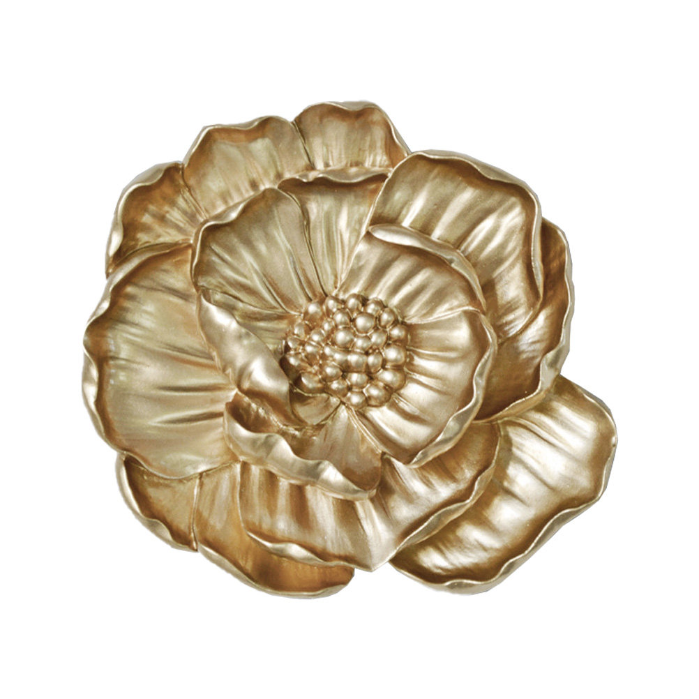 1Pcs Golden Flower Wall Art Cr - Art Craft Gallery のレビューと価格
