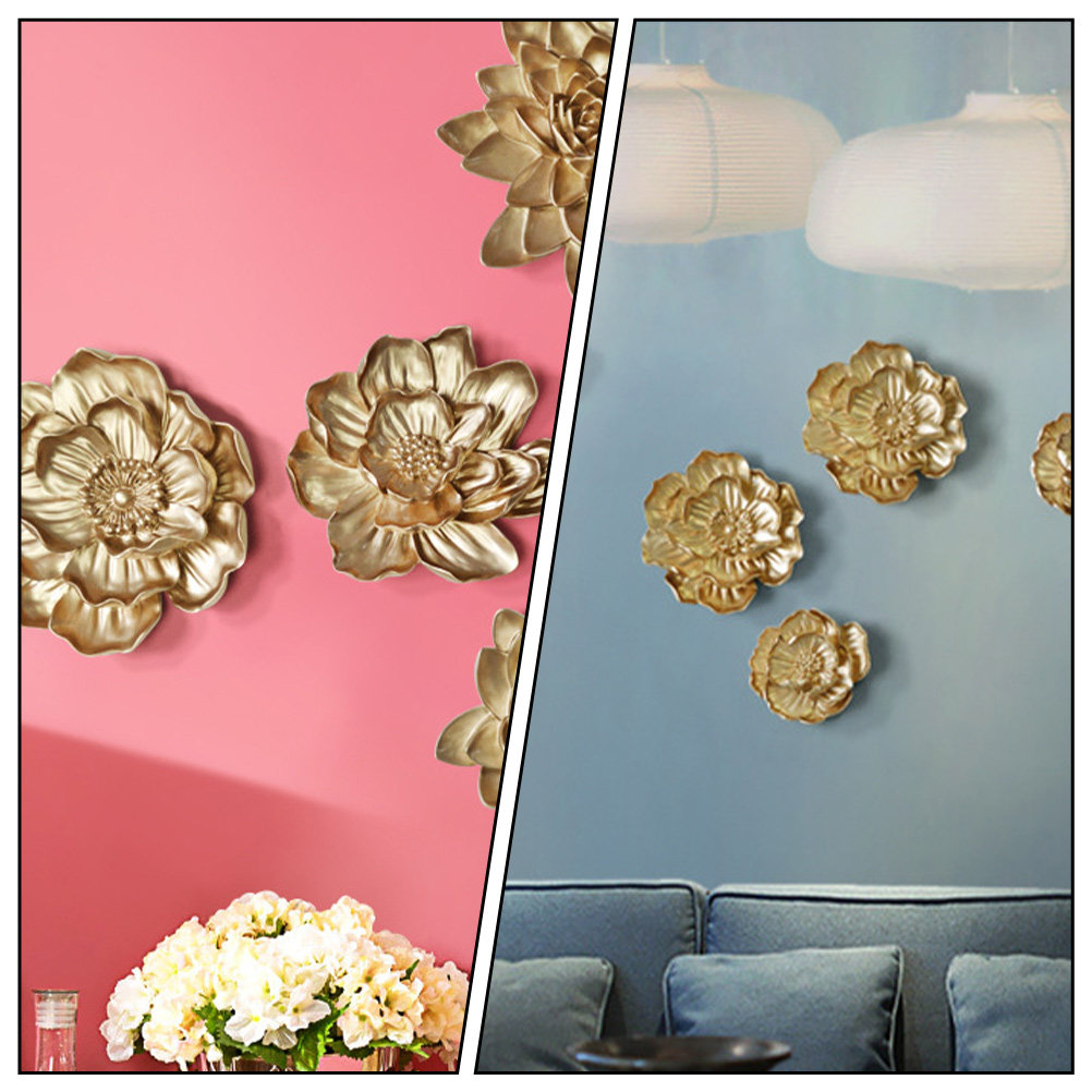 1Pcs Golden Flower Wall Art Cr - Art Craft Gallery のレビューと価格