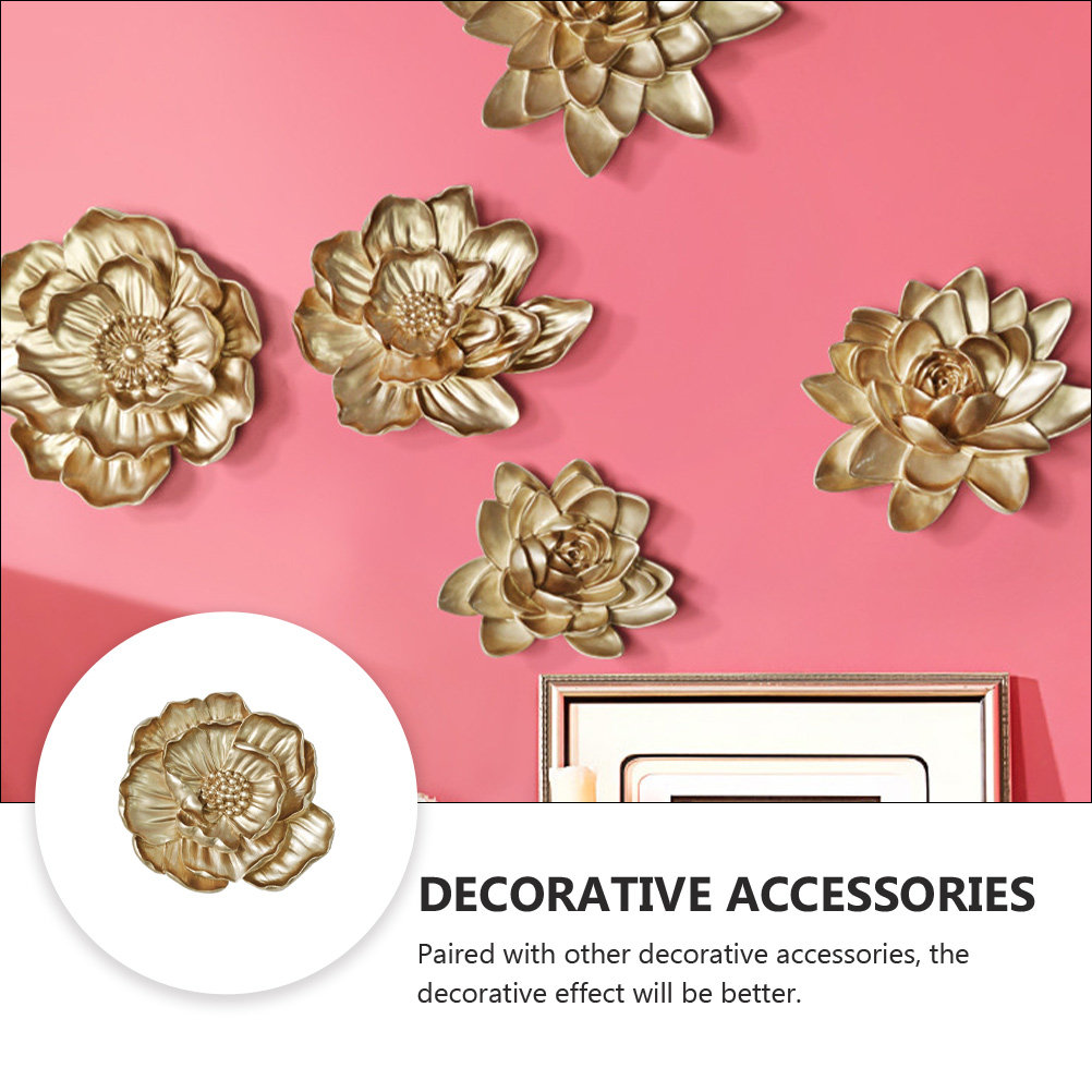 1Pcs Golden Flower Wall Art Cr - Art Craft Gallery のレビューと価格