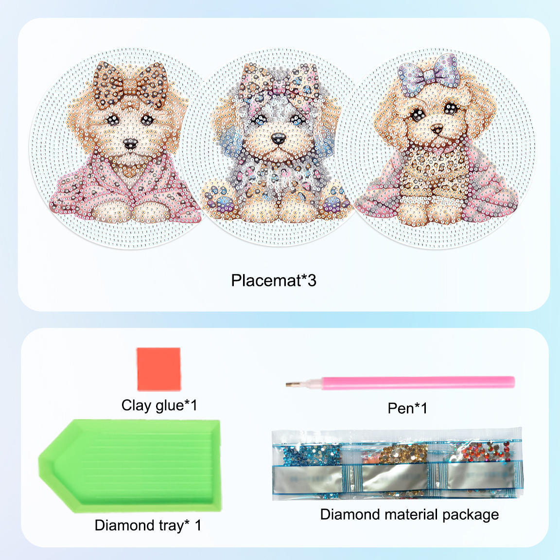 3Pcs Diamond Art Painting Plac - Art Craft Kit のレビューと価格