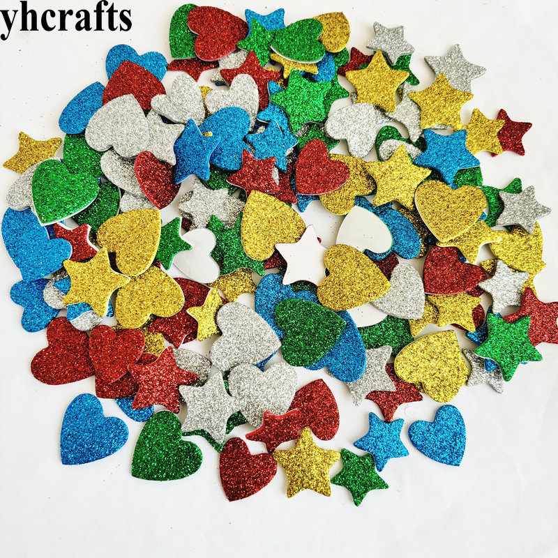 150PCS/LOT.Glitter star and he - Art Craft For Kindergarten のレビューと価格