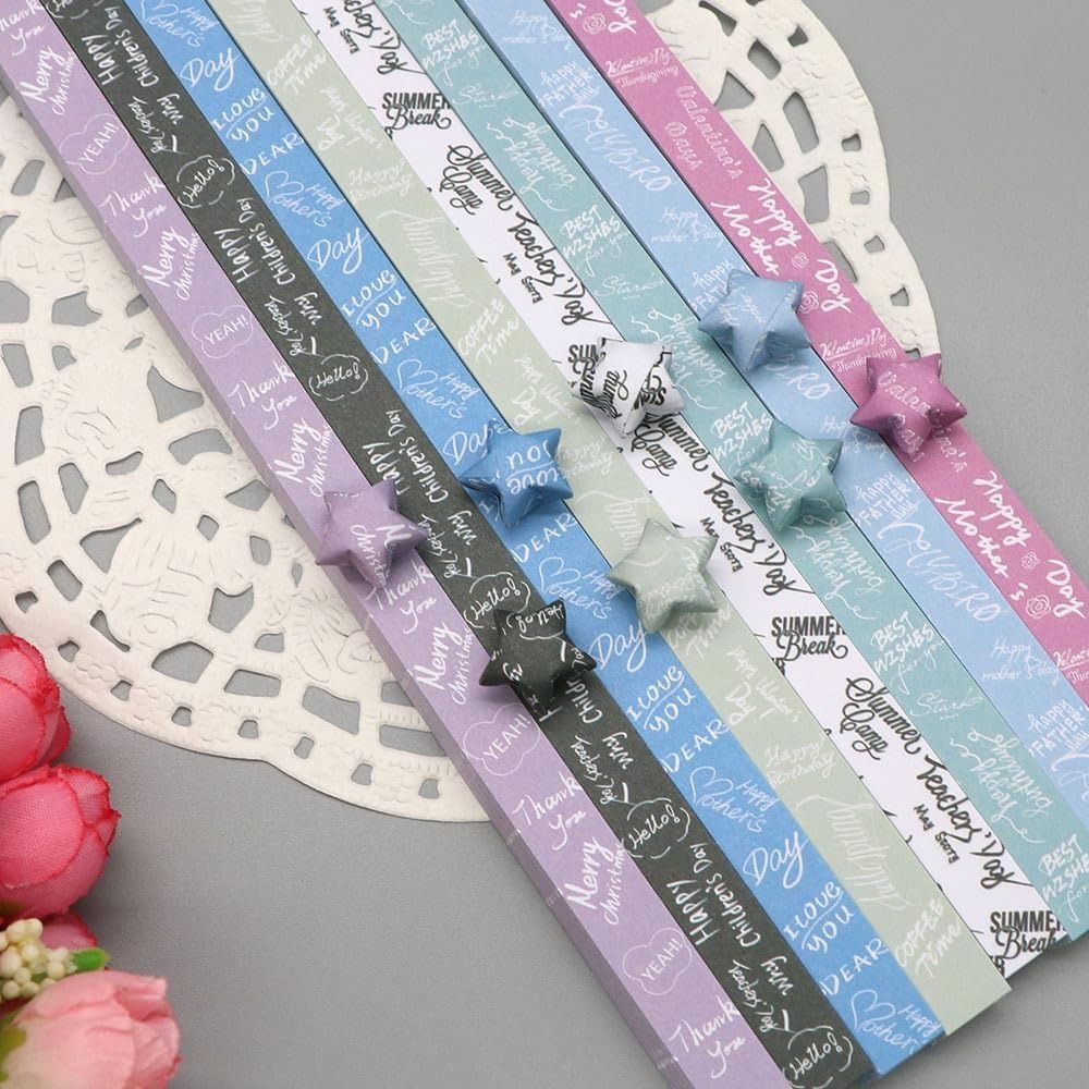 540 Sheets Colorful Star Origa - Art Craft Show のレビューと価格