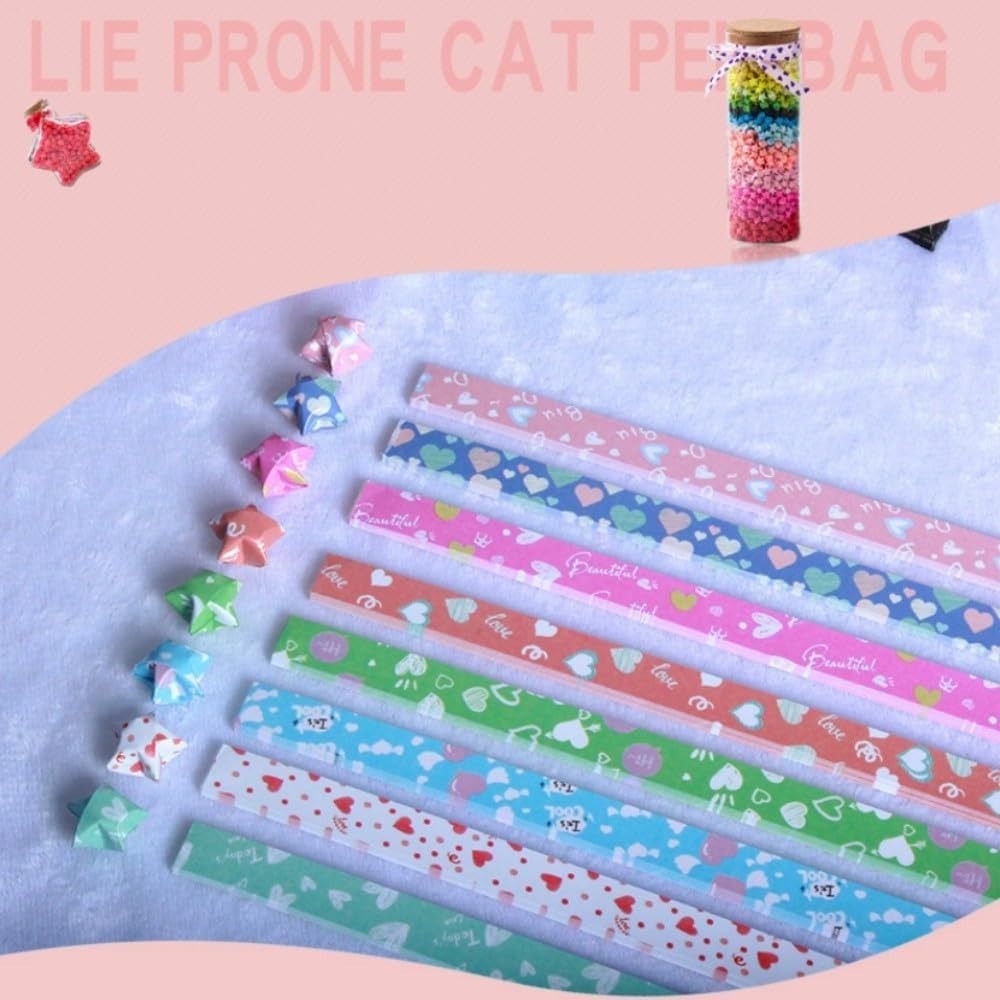 540 Sheets Colorful Star Origa - Art Craft Show のレビューと価格