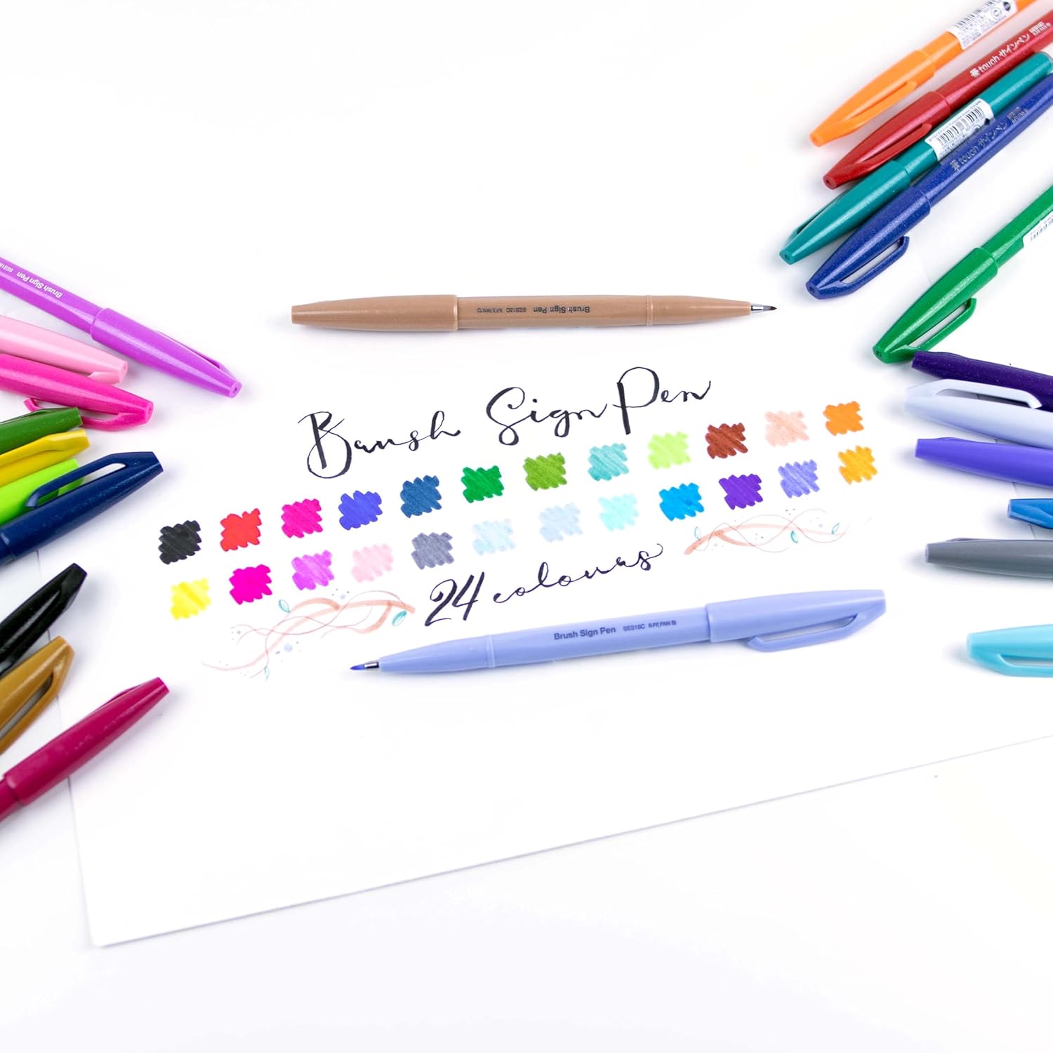 Fude Brush Tip Markers, 12 Ass - Watercolor Brush Pen のレビューと価格
