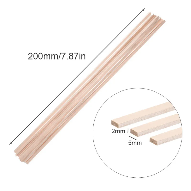 20/50pcs 2/3/5mm Basha wood St - Art Craft Stick のレビューと価格